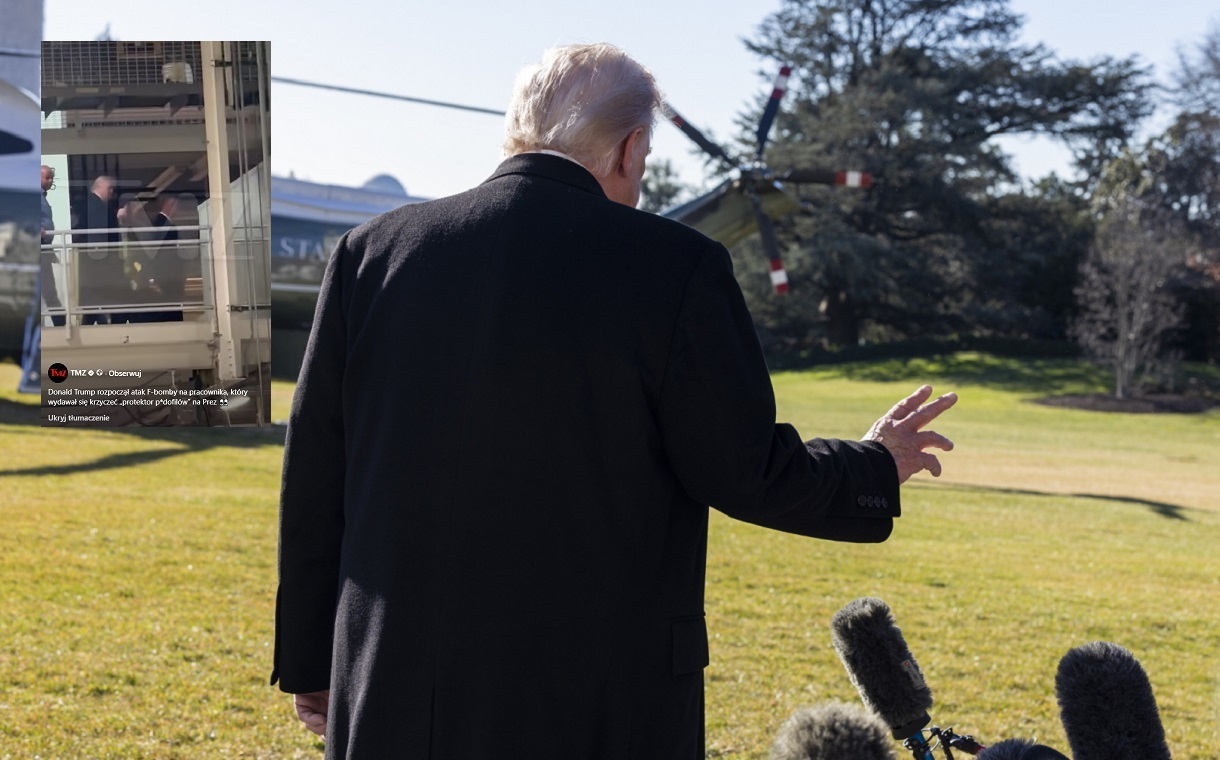 Trump zwyzywany w fabryce. Odpowiedział wulgarnym gestem