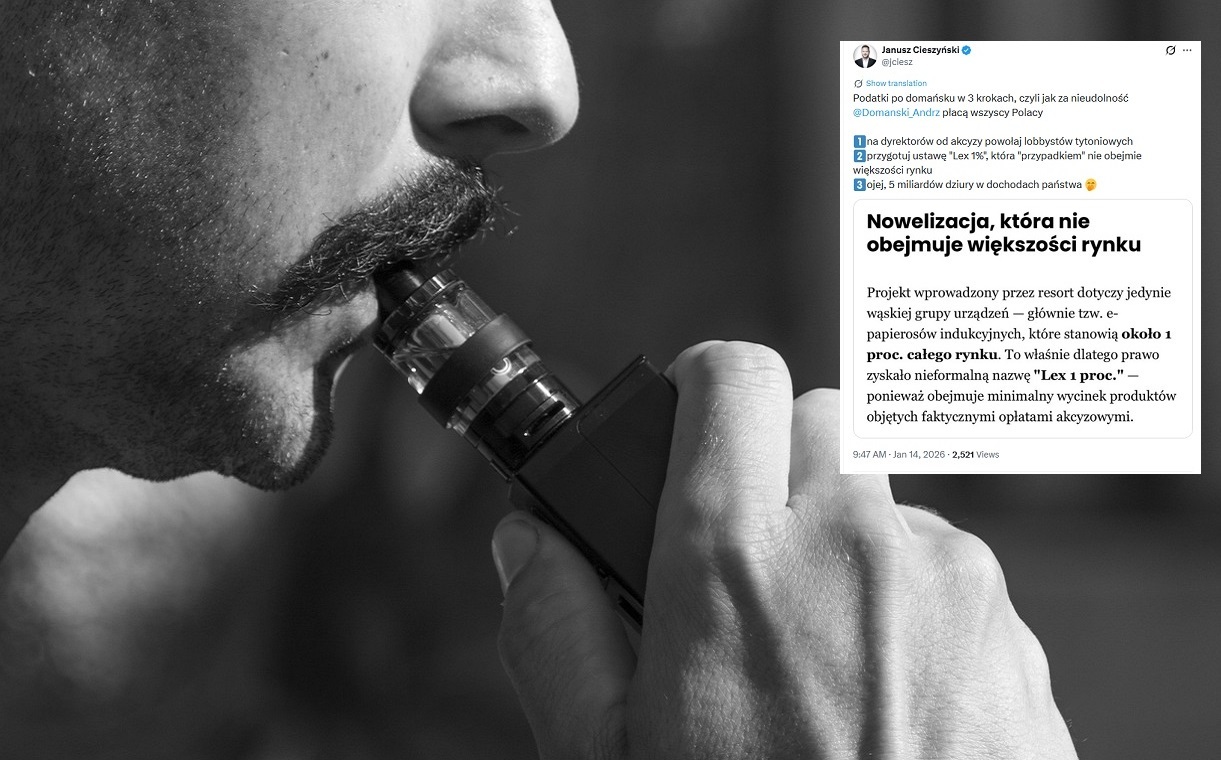Z akcyzy na e-papierosy wyszła...miliardowa dziura budżetowa