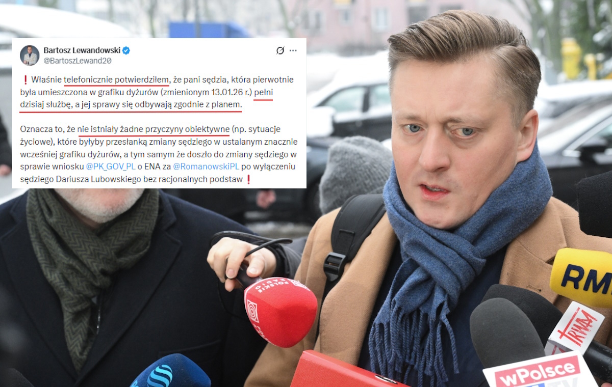 Lewandowski potwierdził telefonicznie obecność sędzi