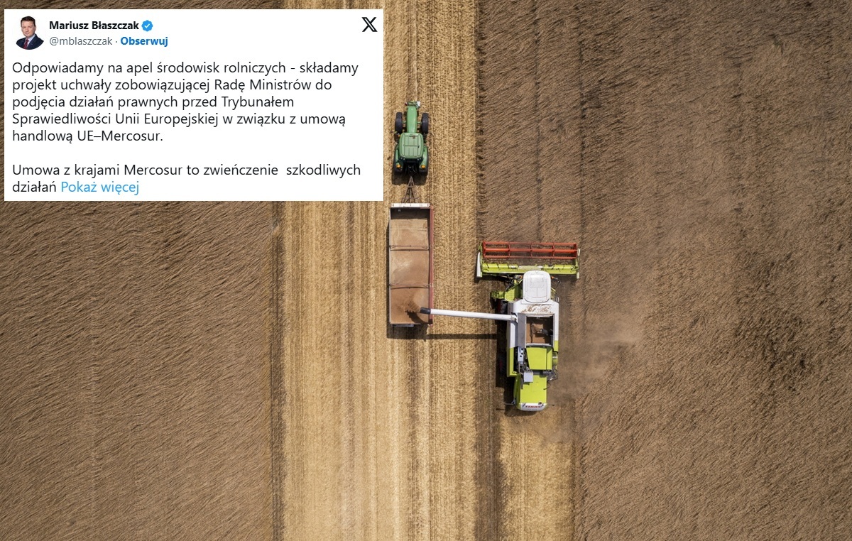 PiS i PSL chcą zaskarżyć umowę z Mercosurem do TSUE