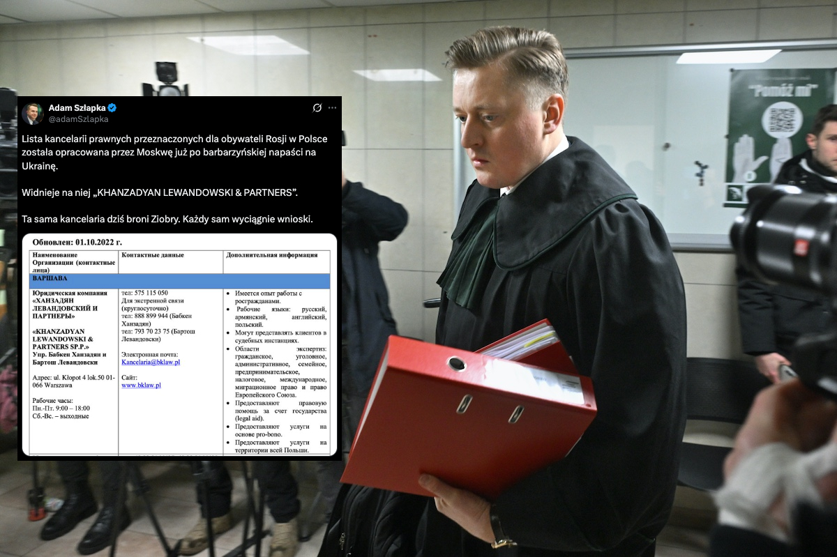 Podły atak Szłapki na mec. Lewandowskiego!