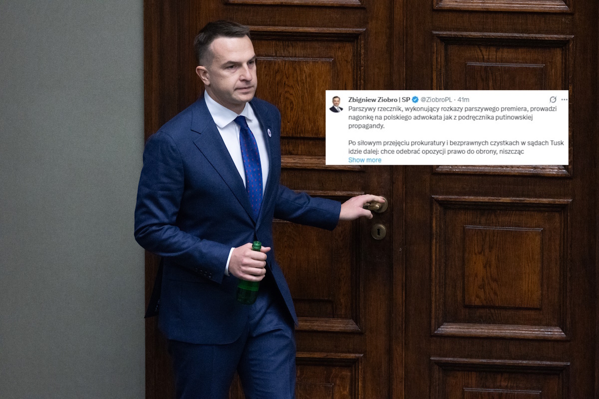 Ziobro o Szłapce: Parszywy rzecznik parszywego premiera