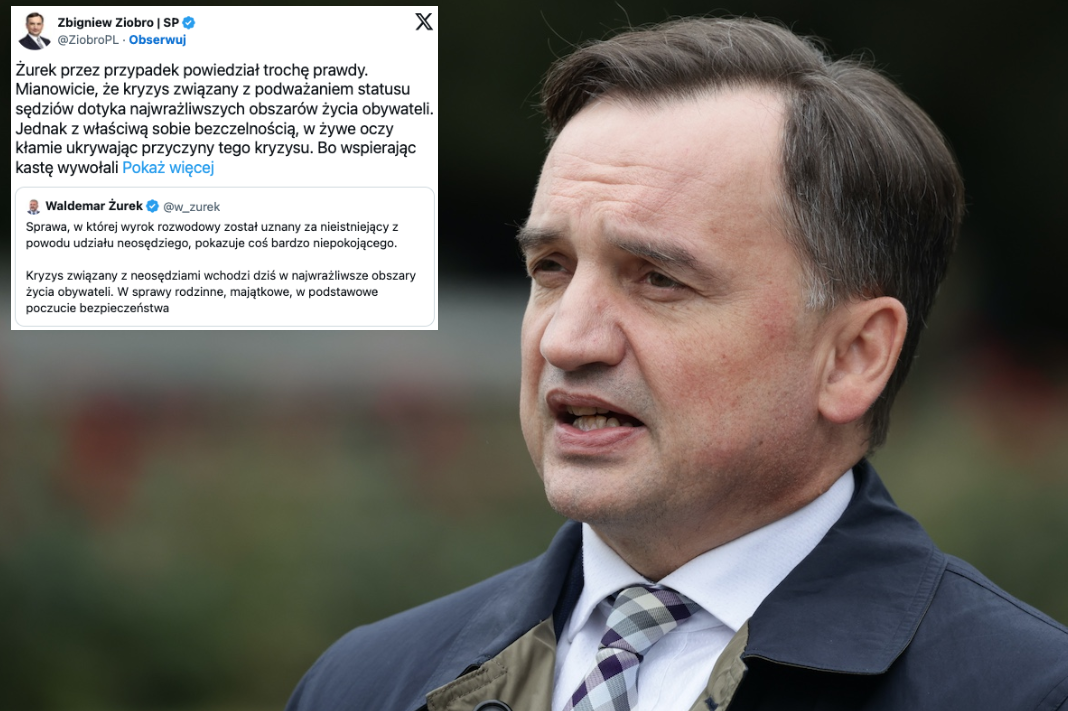 Bulwersująca sprawa z Giżycka. Ziobro odpowiada Żurkowi