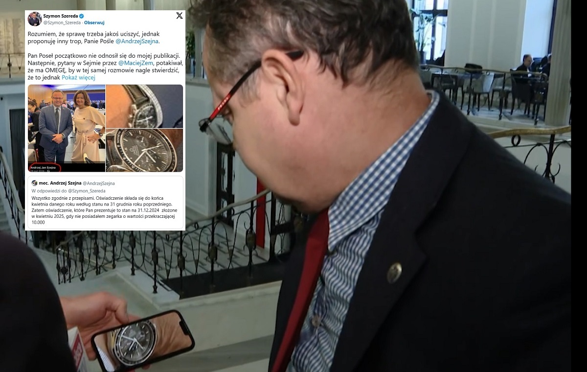 Szejna przedstawił nową wersję w sprawie zegarka Omegi!