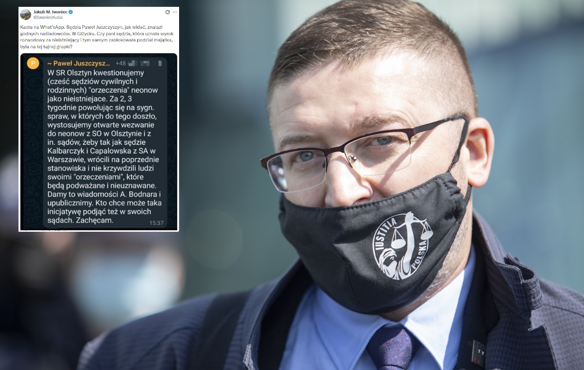 Szokujący wpis Iwańca o Juszczyszynie i tzw. neosędziach