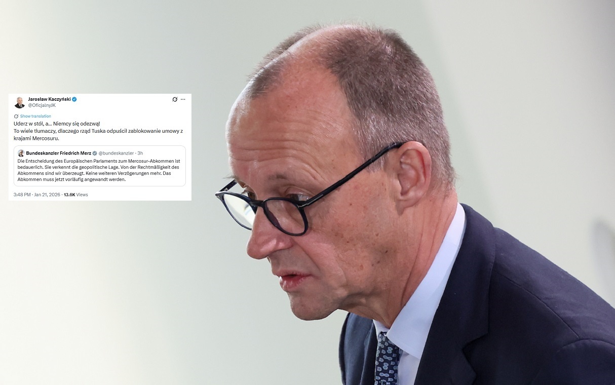 Mercosur do TSUE. Merz wściekły. Prezes PiS odpowiada