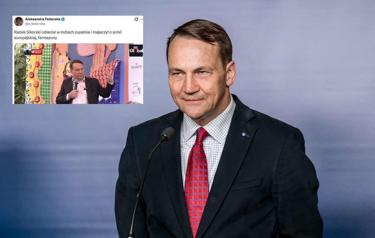 Sikorski w Indiach opowiadał o... tworzeniu armii europejskiej