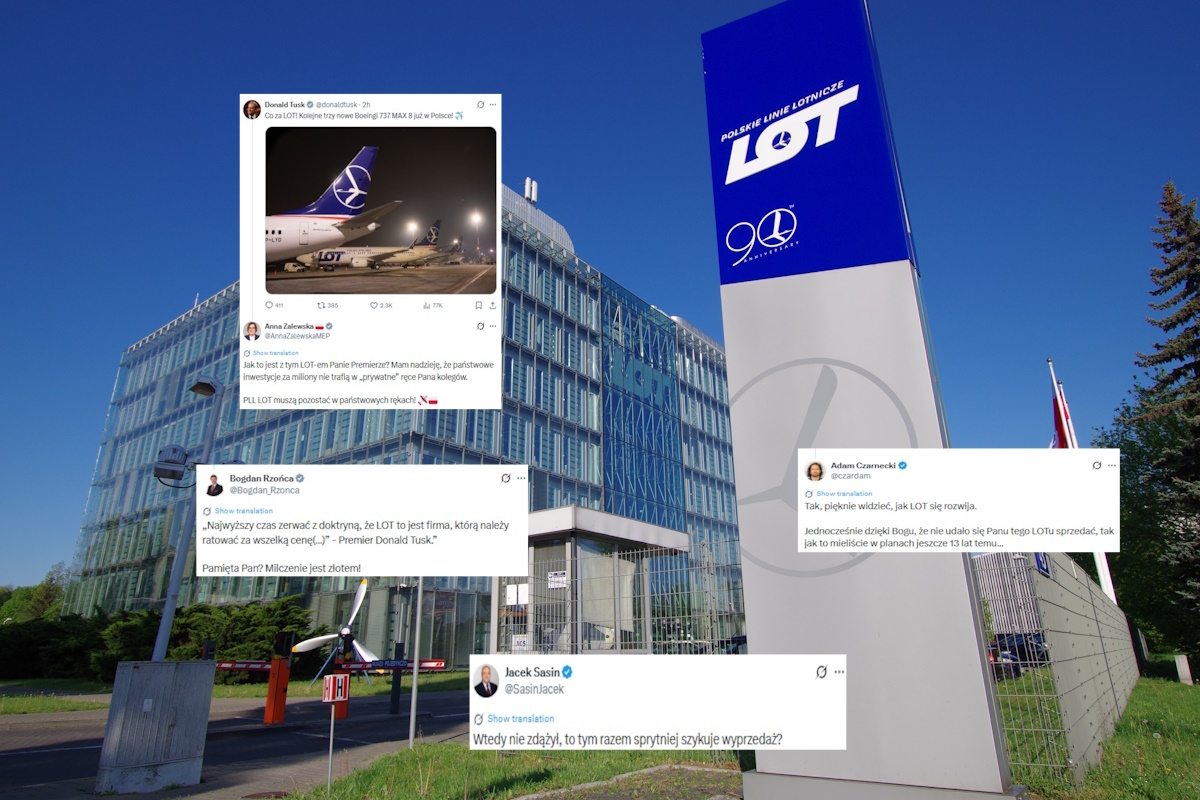 Kiedyś chciał sprzedać... Papa chwali się nowymi samolotami LOT