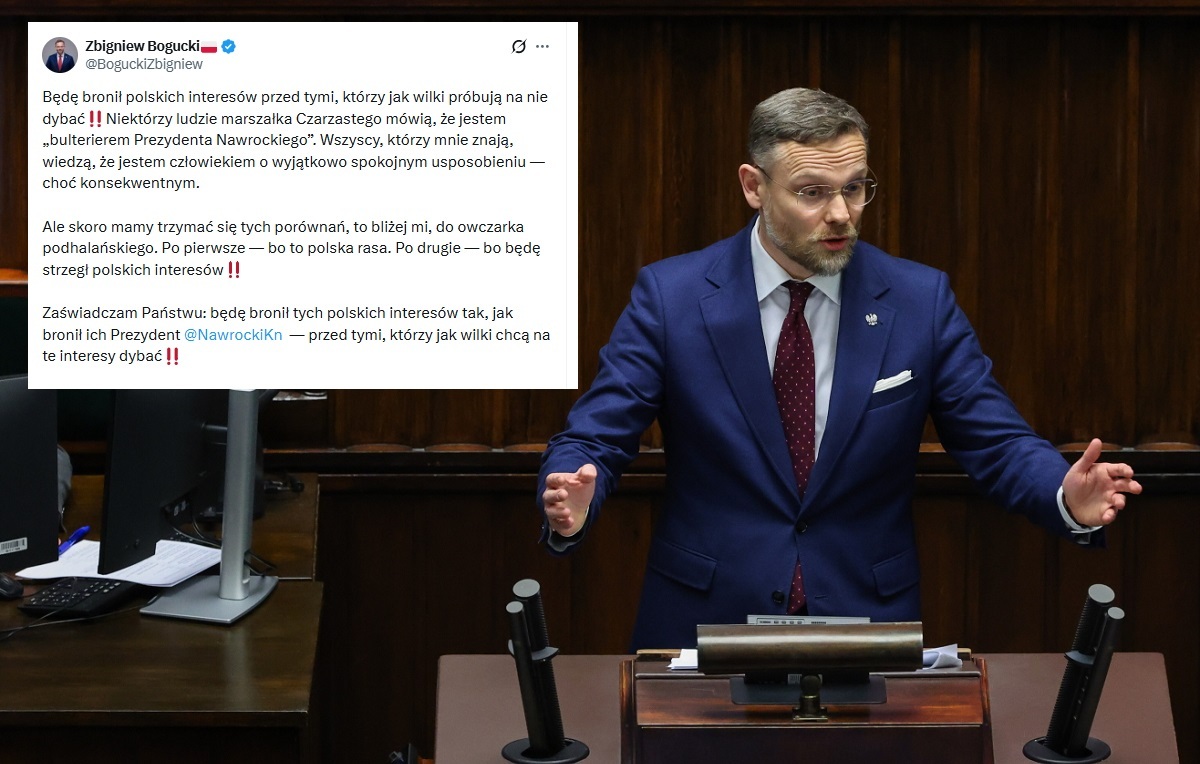 Bogucki mocno w Sejmie. Odpowiedział na porównanie do bulteriera