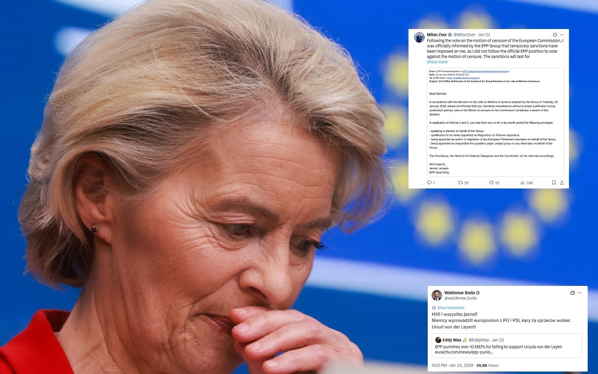 Europosłowie EPL ukarani za brak sprzeciwu wobec odwołania KE