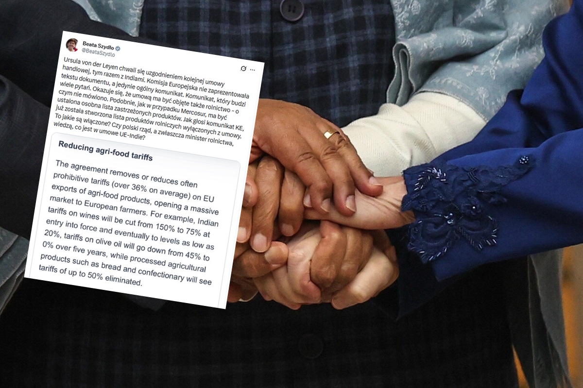 Powtórka z Mercosur? Szydło: Rząd wie, co jest umowie UE-Indie?