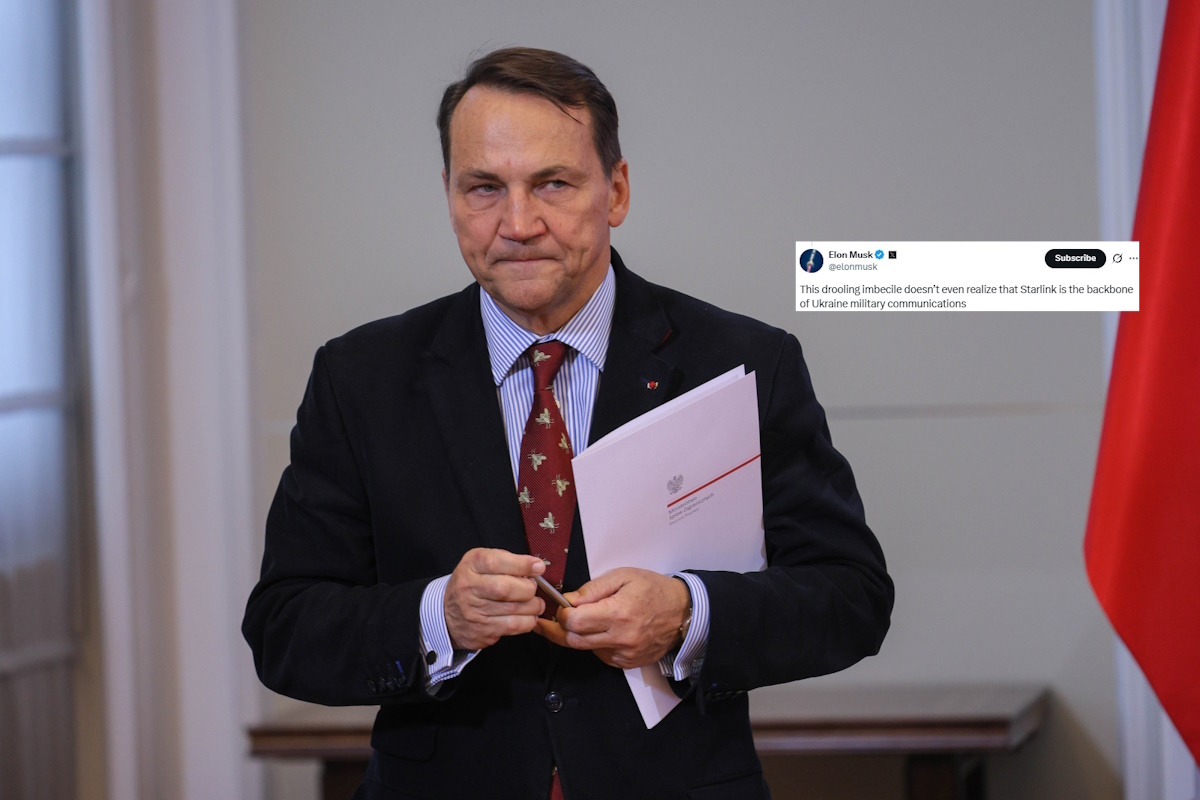 Musk bez pardonu o Sikorskim: "Śliniący się idiota"