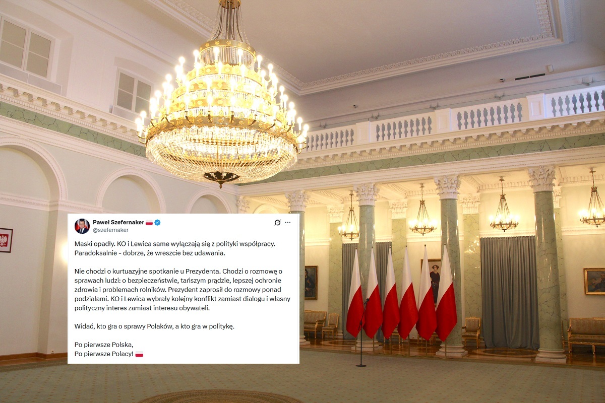 KO i Lewica nie idą do prezydenta. Szefernaker: "Maski opadły"