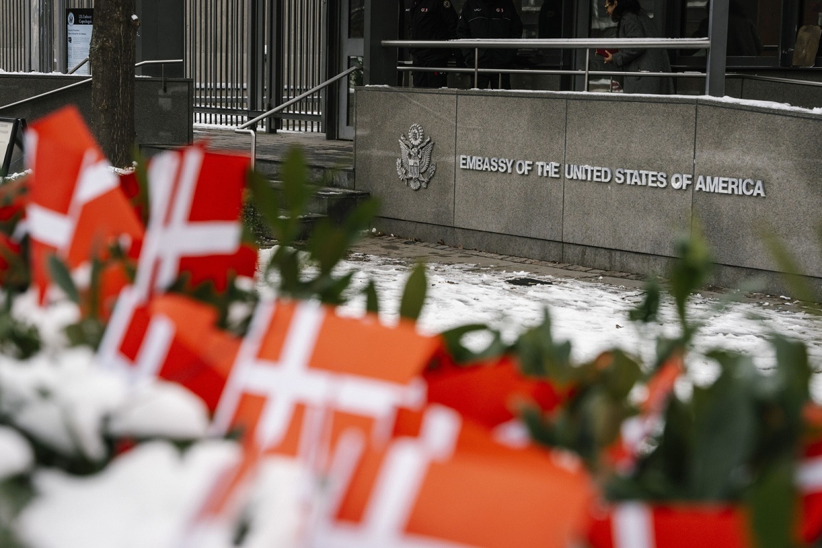 Ambasada USA usunęła duńskie flagi sprzed swojego gmachu