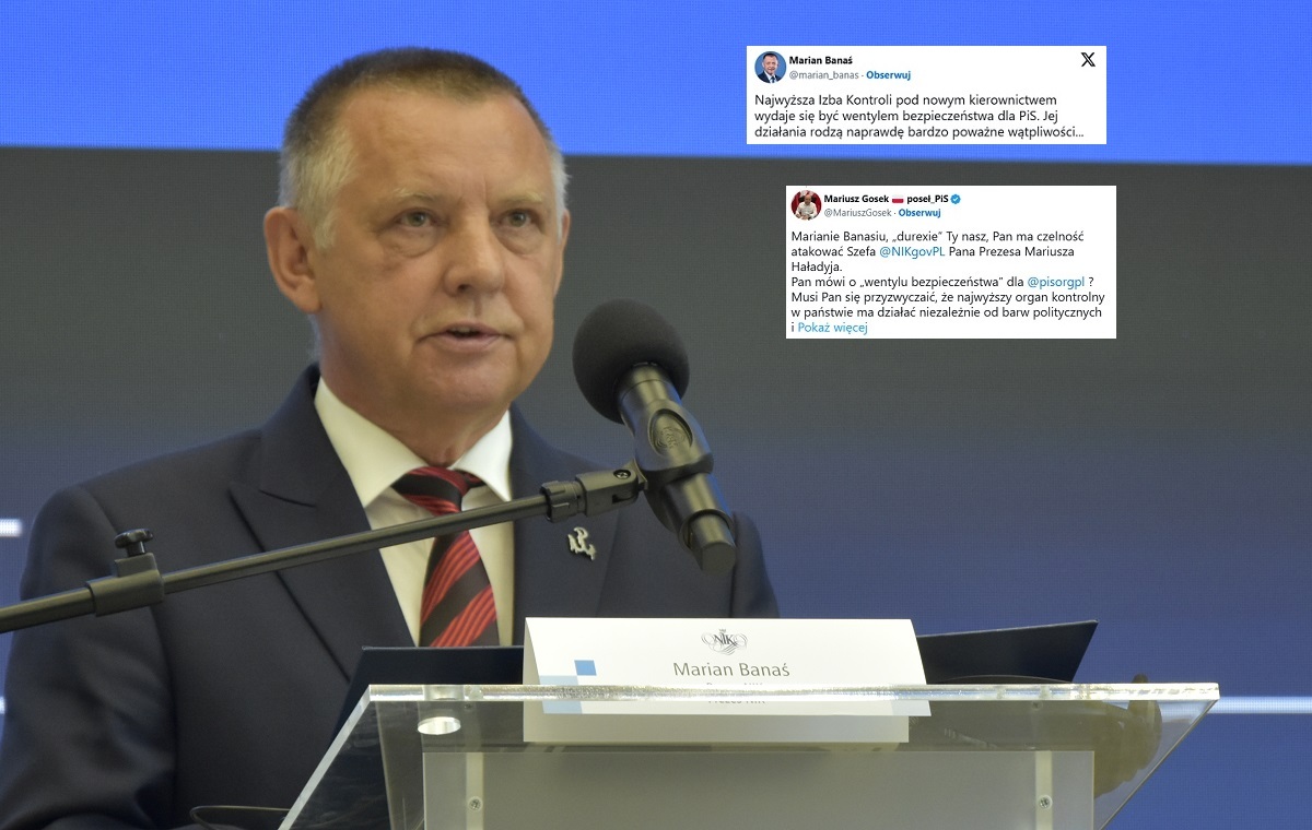 Maska opadła! Banaś atakuje... NIK. Gosek ripostuje