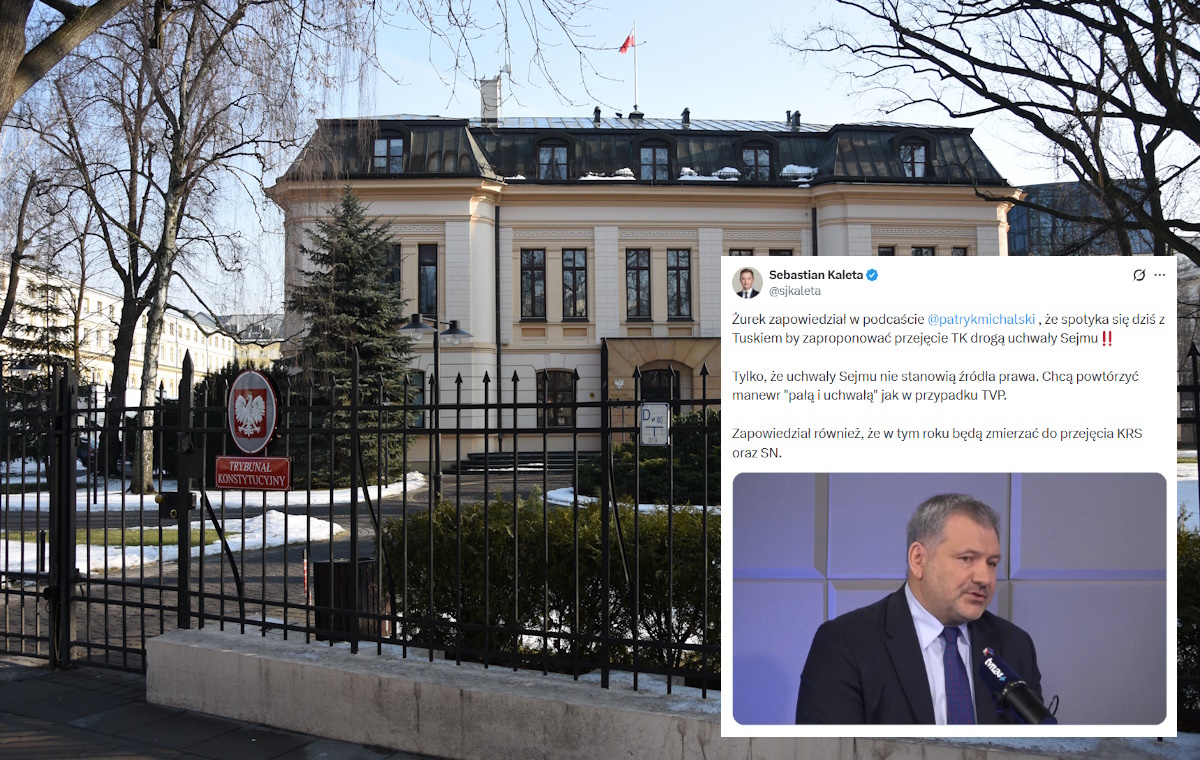 Chcą przejąć TK uchwałą Sejmu? Dla Żurka to też "jakieś prawo"