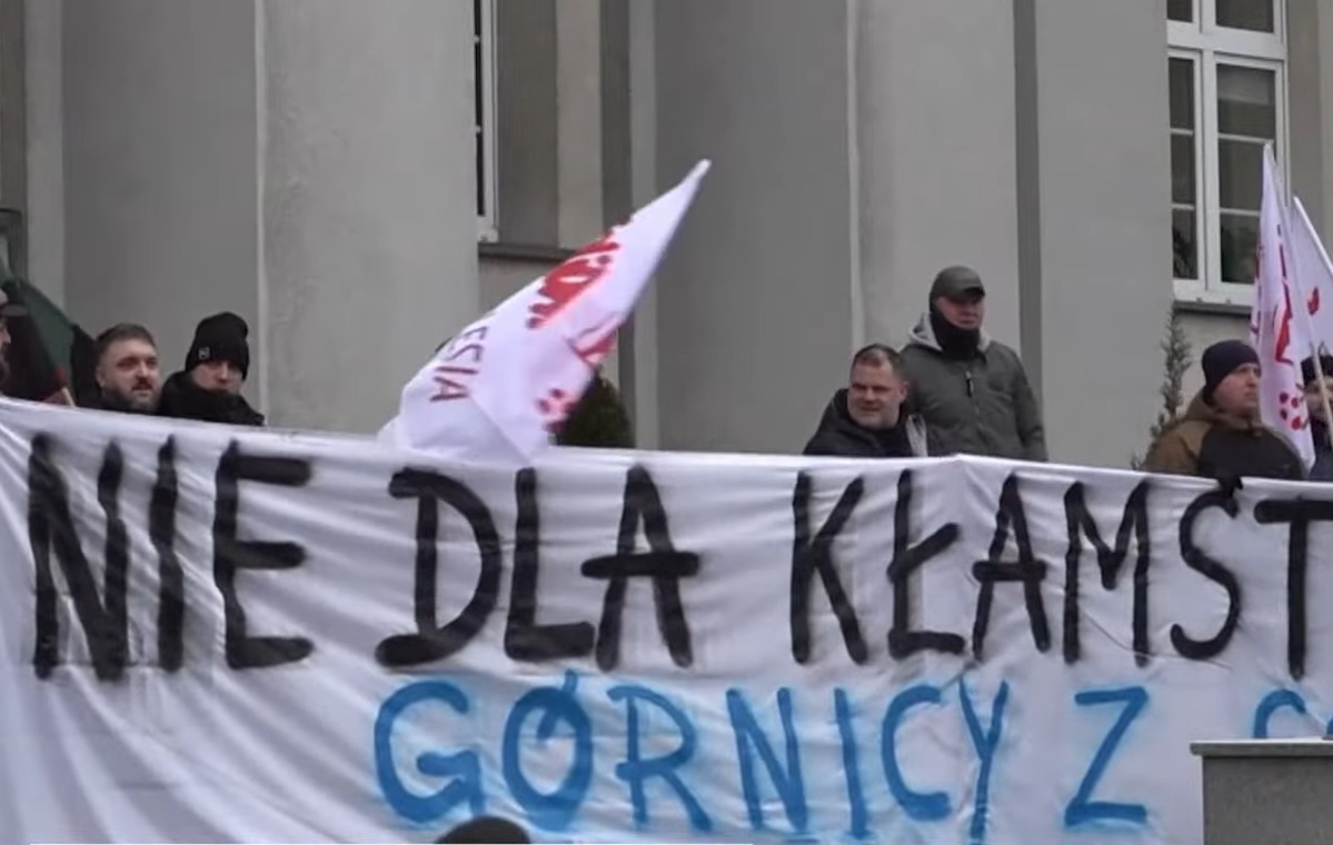 ТОЛЬКО С НАМИ. Шахтёры из PG Silesia протестуют!