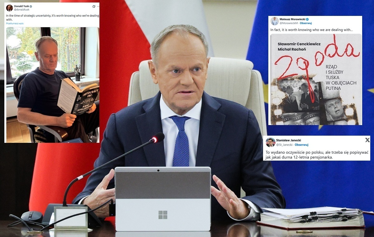 Znów PR! Tusk pochwalił się w sieci, iż czyta książkę Applebaum