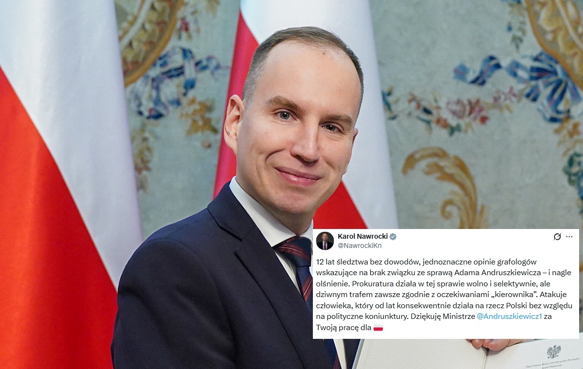 Prezydent Nawrocki wspiera Andruszkiewicza!