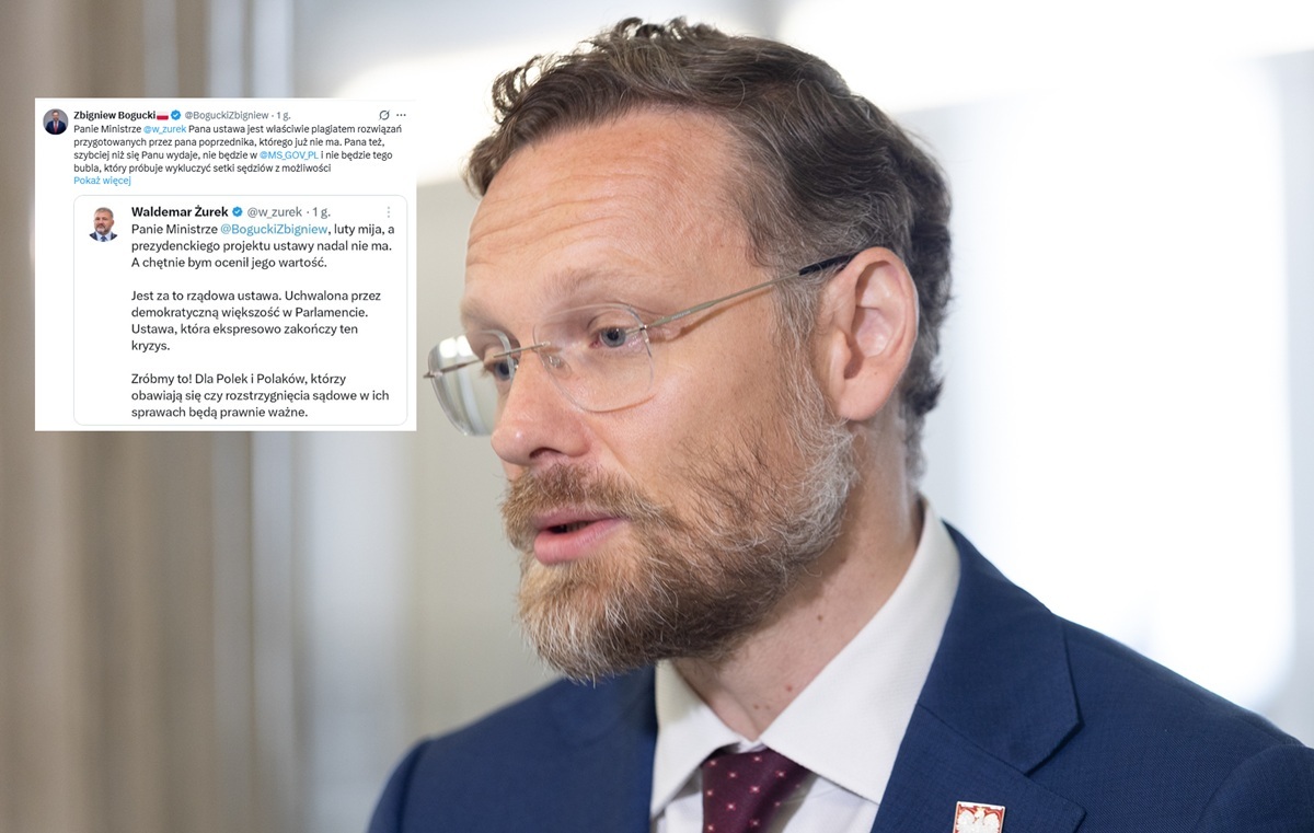 Bogucki do Żurka: "Pana ustawa jest adekwatnie plagiatem"