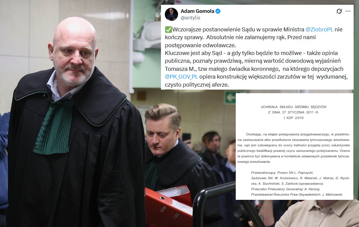 Mec. Gomoła: Zeznania Tomasza M. mają mierną wartość dowodową