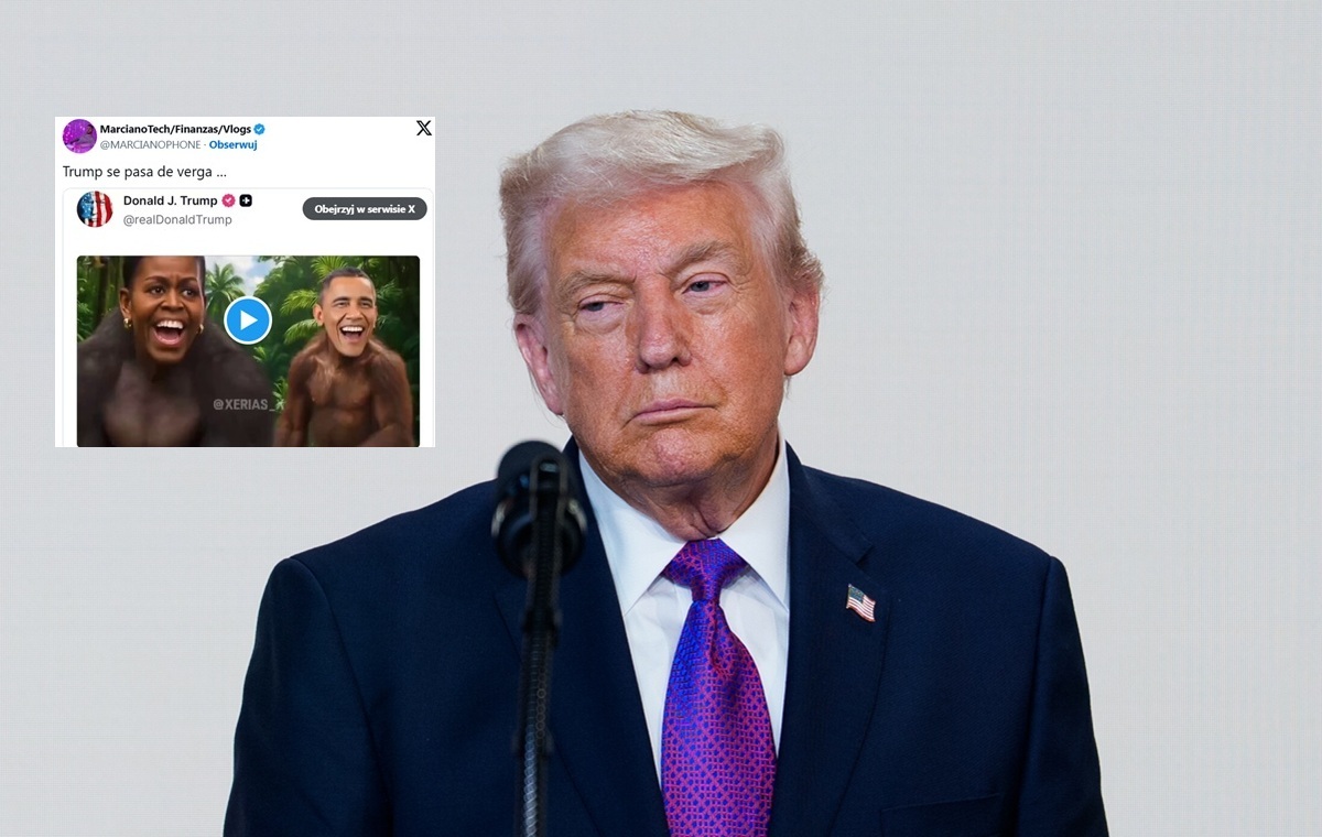 Obamowie jako małpy. Oburzenie po publikacji wideo przez Trumpa