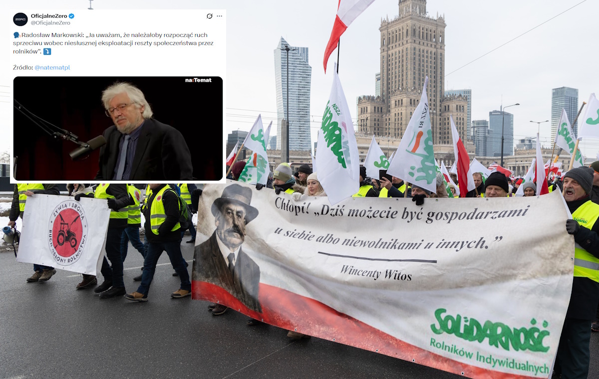 Pogarda Markowskiego. Próbuje zohydzić rolników