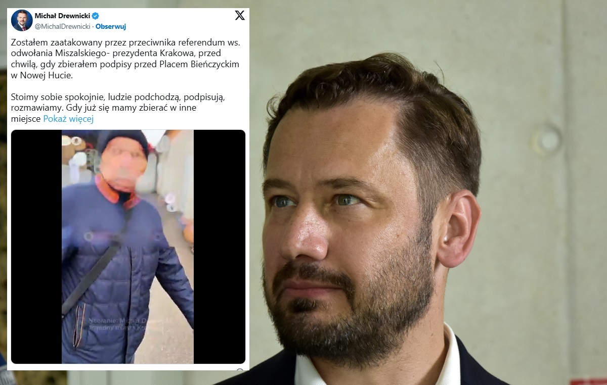 Atak za zbieranie podpisów pod referendum w Krakowie!