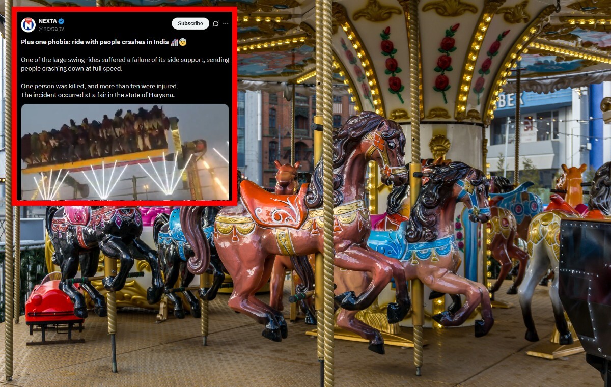 Horror! W Indiach zawaliła się karuzela. Zginęła jedna osoba