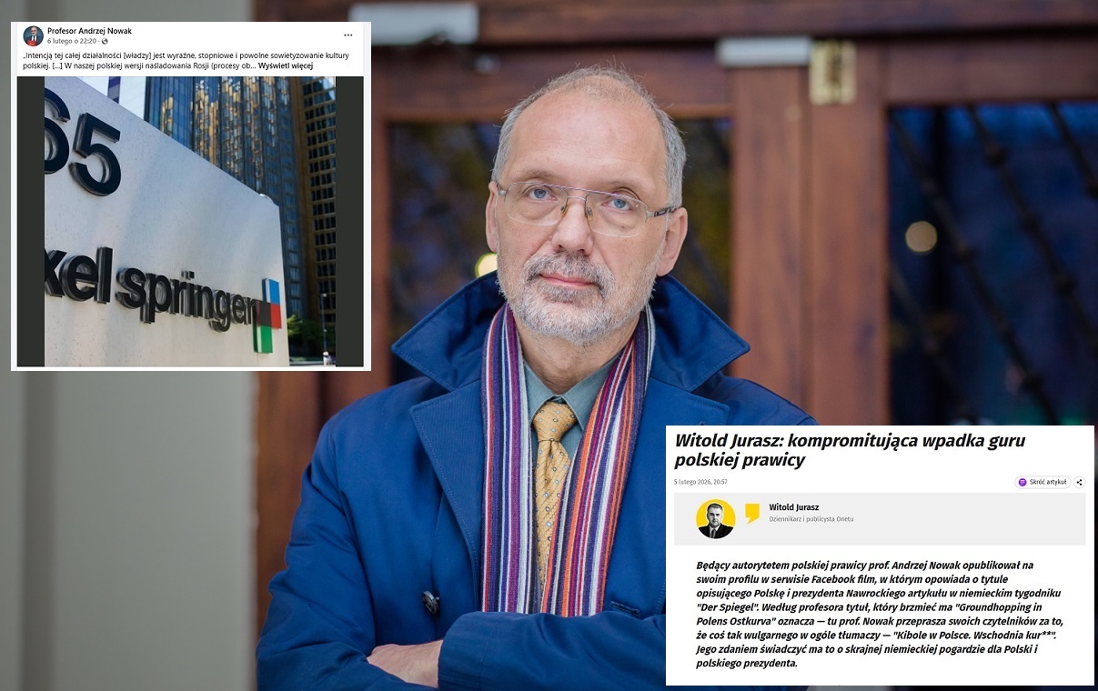 "K..." w tytule artykułu "Spiegla" o Polsce? Onet vs prof. Nowak