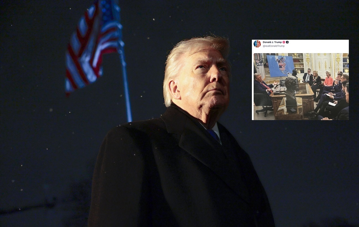 Trump zamieścił zdjęcie z mapą z Grenlandią jako terytorium USA