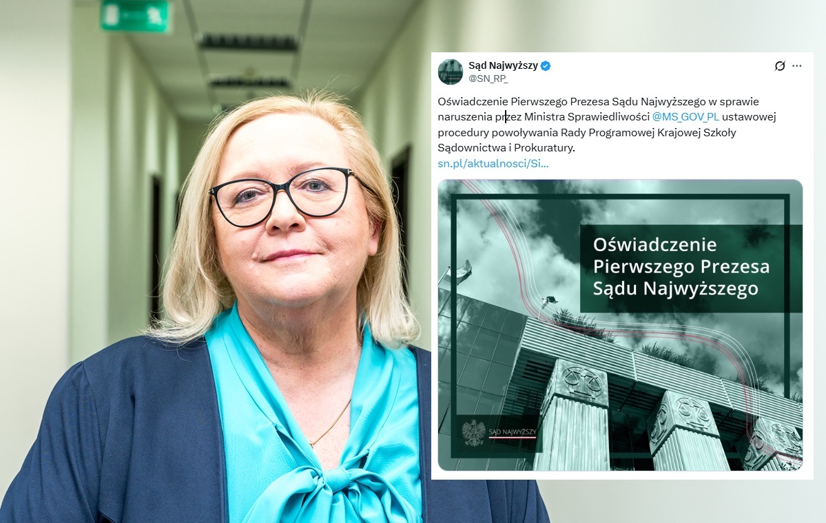 Pierwsza Prezes SN o decyzji Żurka: Rażące naruszenie prawa