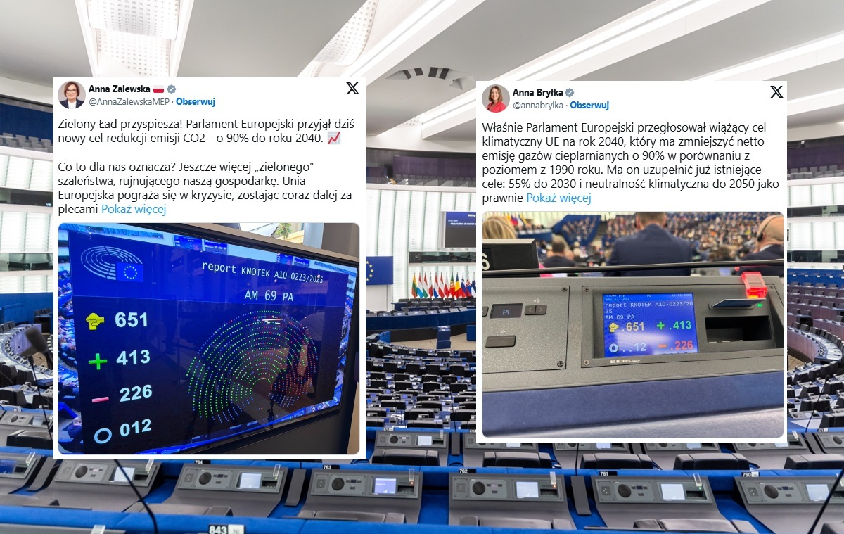 PE za drakońską redukcją CO2. Zalewska: Zielony Ład przyspiesza!
