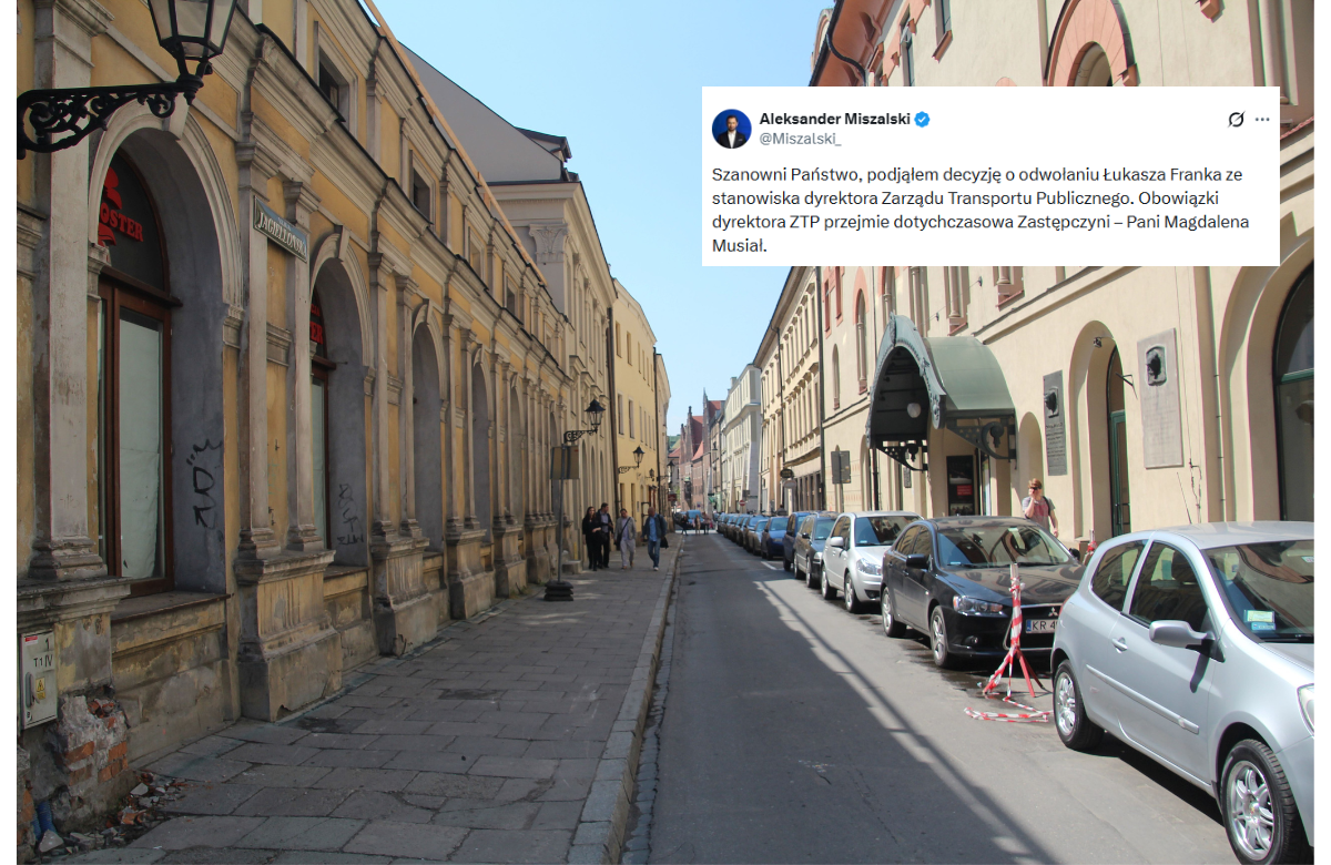 Rewolucja w krakowskiej SCT. Miszalski odwołał dyrektora ZTP