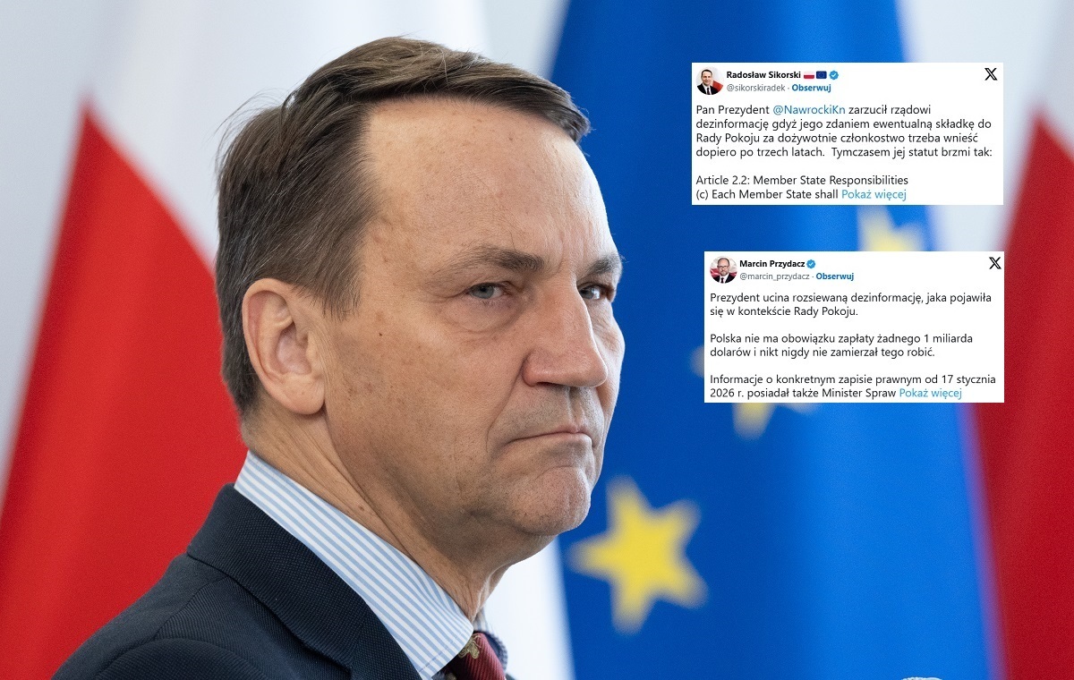 Hit! Sikorski niechcący potwierdził słowa prezydenta Nawrockiego