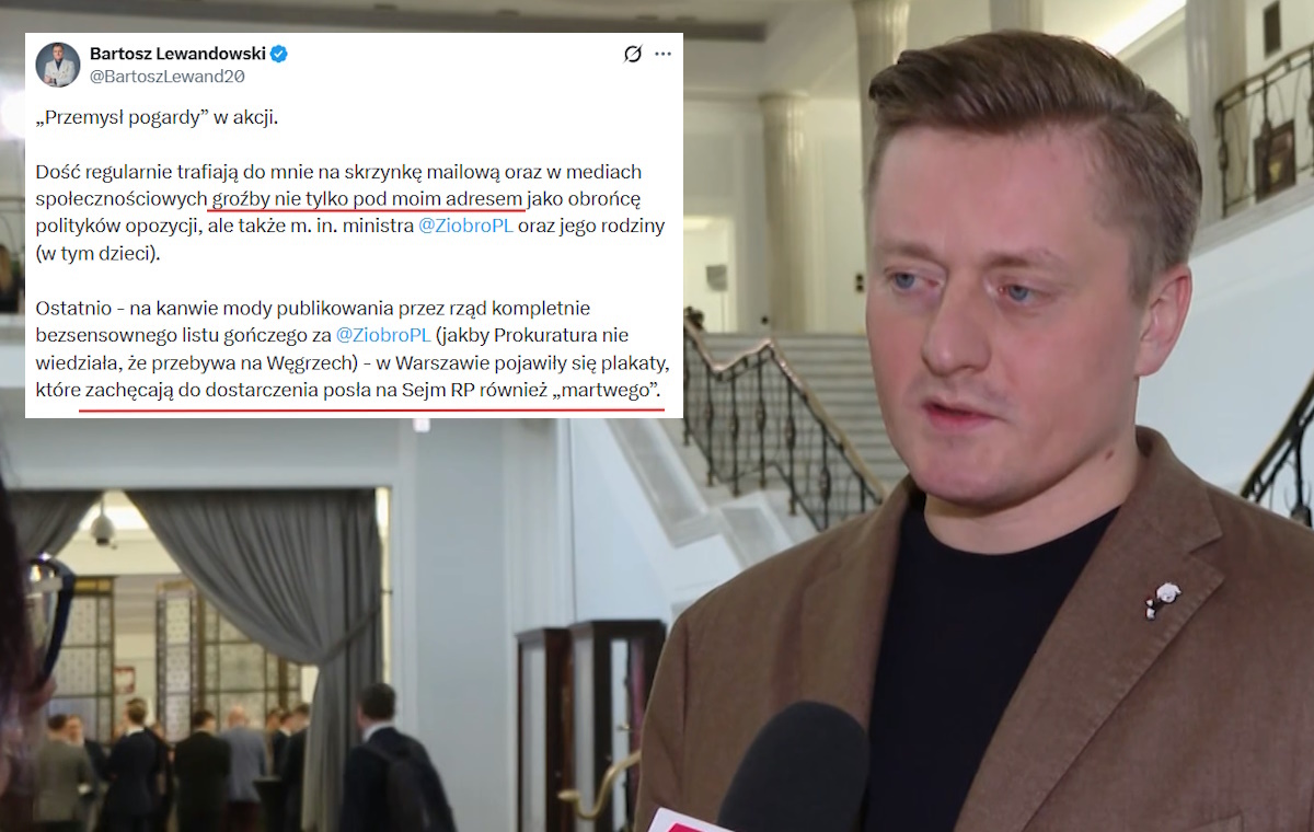 Mec. Lewandowski otrzymuje groźby. Zawiadomił prokuraturę
