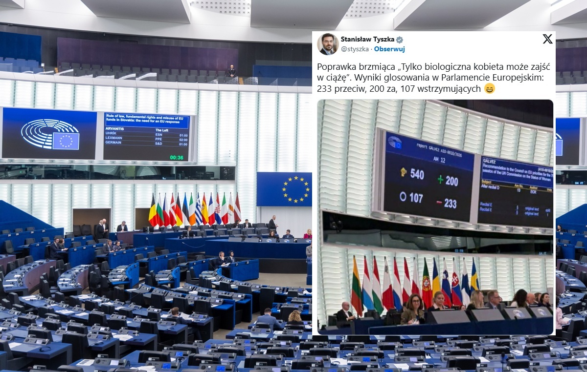 "Tylko biologiczna kobieta może zajść w ciążę". PE przeciw