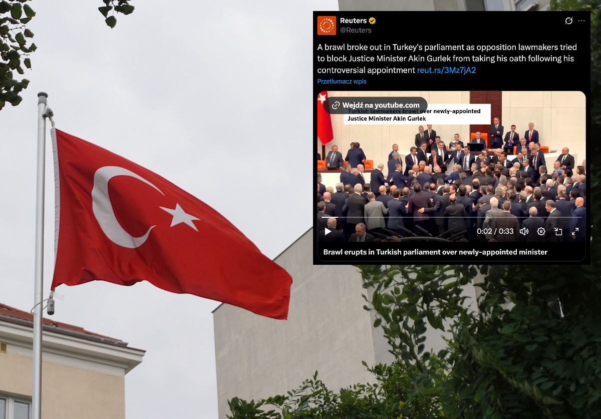 Potężna bójka w tureckim parlamencie! WIDEO