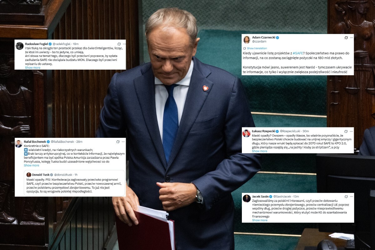 Papa uderza w Patola i Socjal i Konfederację ws. SAFE. Jest reakcja!