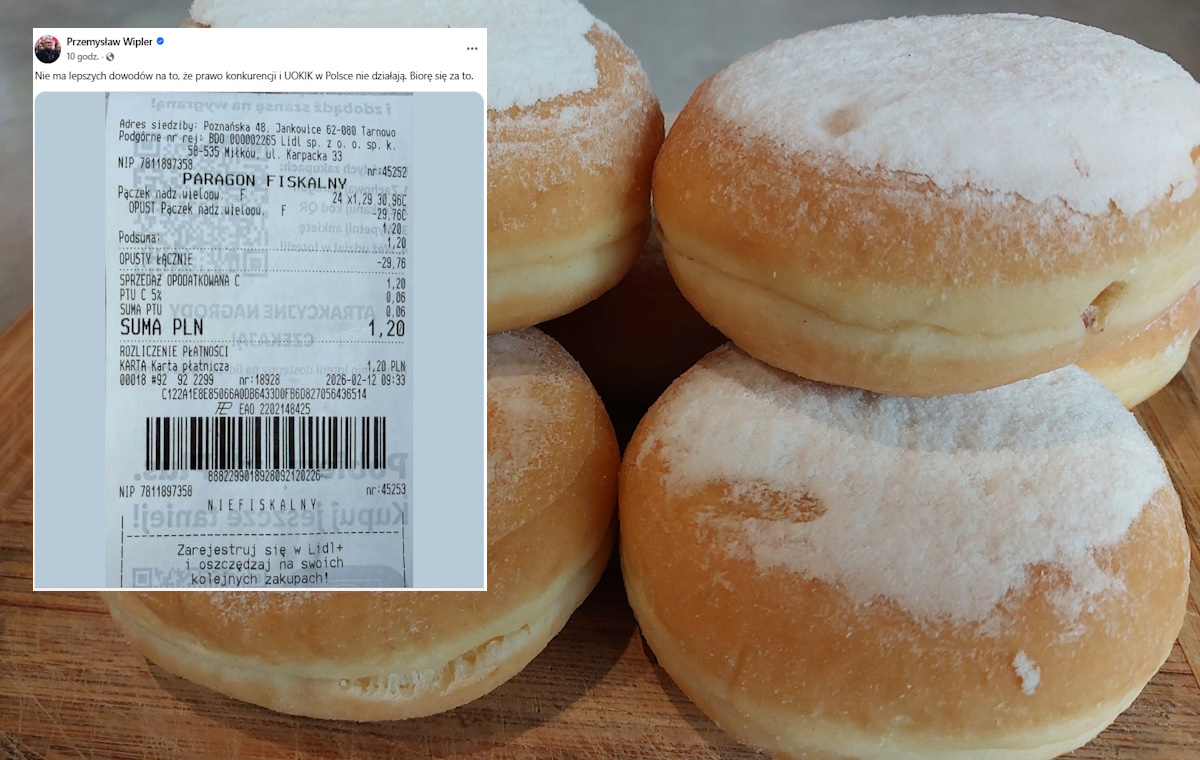 Wipler bierze się za niskie ceny pączków z marketów!