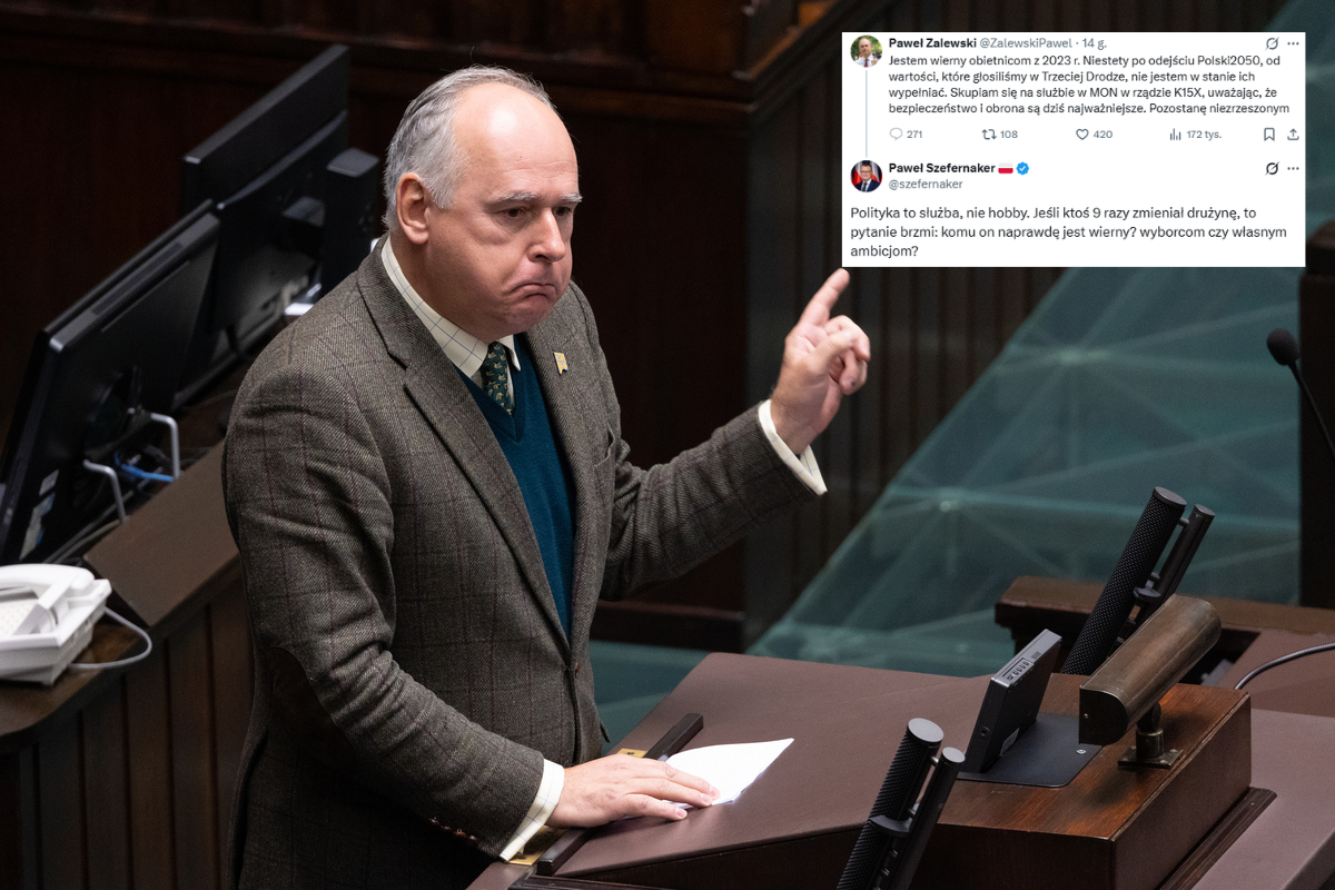 Zalewski szydzi z PL2050 i zostaje w MON. "Do 11 razy sztuka"