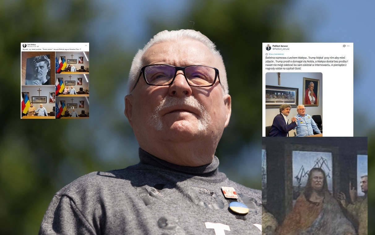Co za spotkanie! Palikot u Wałęsy. "Trump klękał przy nim"