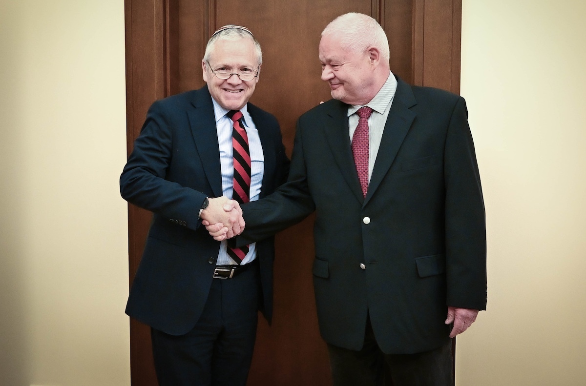 Prezes NBP Adam Glapiński spotkał się z ambasadorem USA