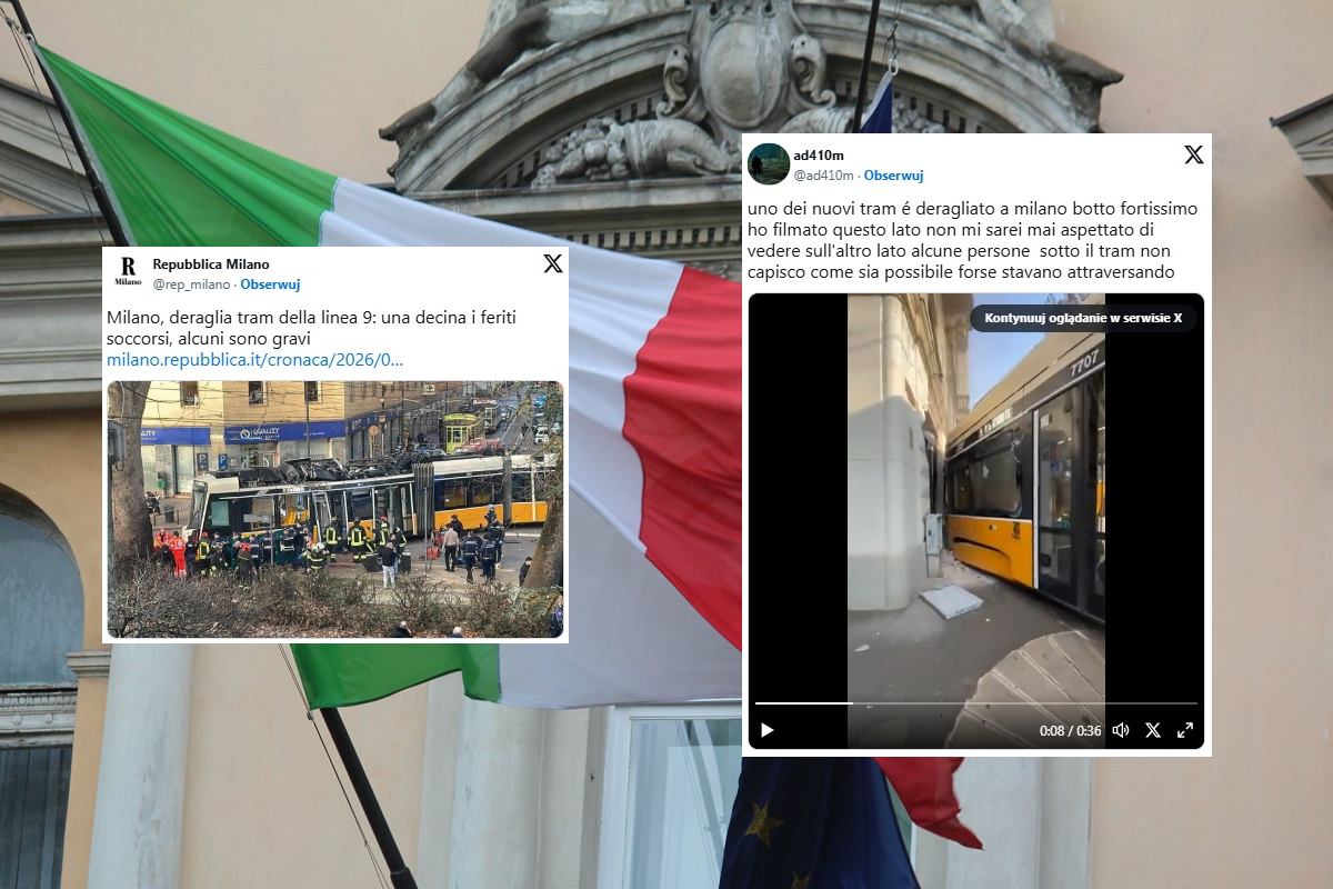 Tragiczny skutek wypadku tramwaju w Mediolanie! WIDEO