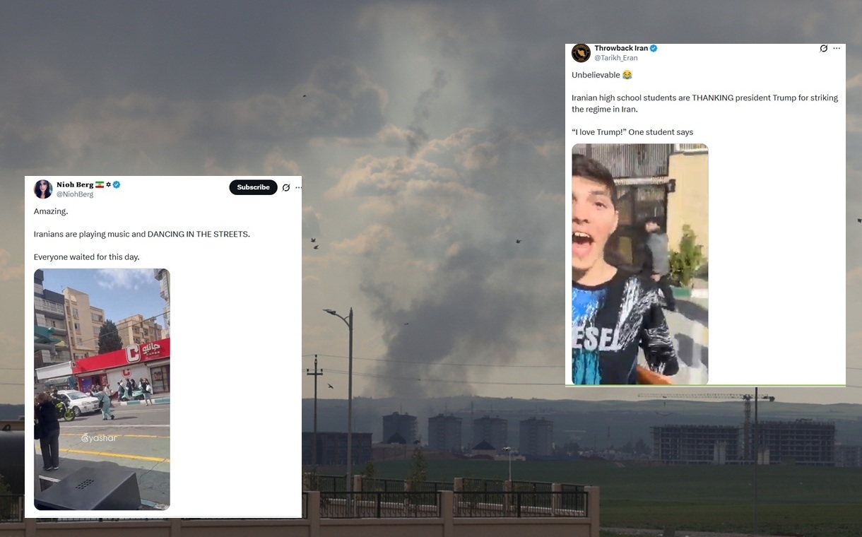 Irańczycy dziękują USA za uderzenie w reżim Chameneiego