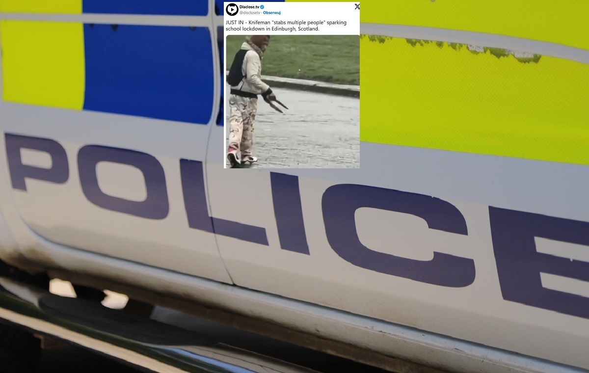 Atak nożownika w Edynburgu! Ranił dwie osoby