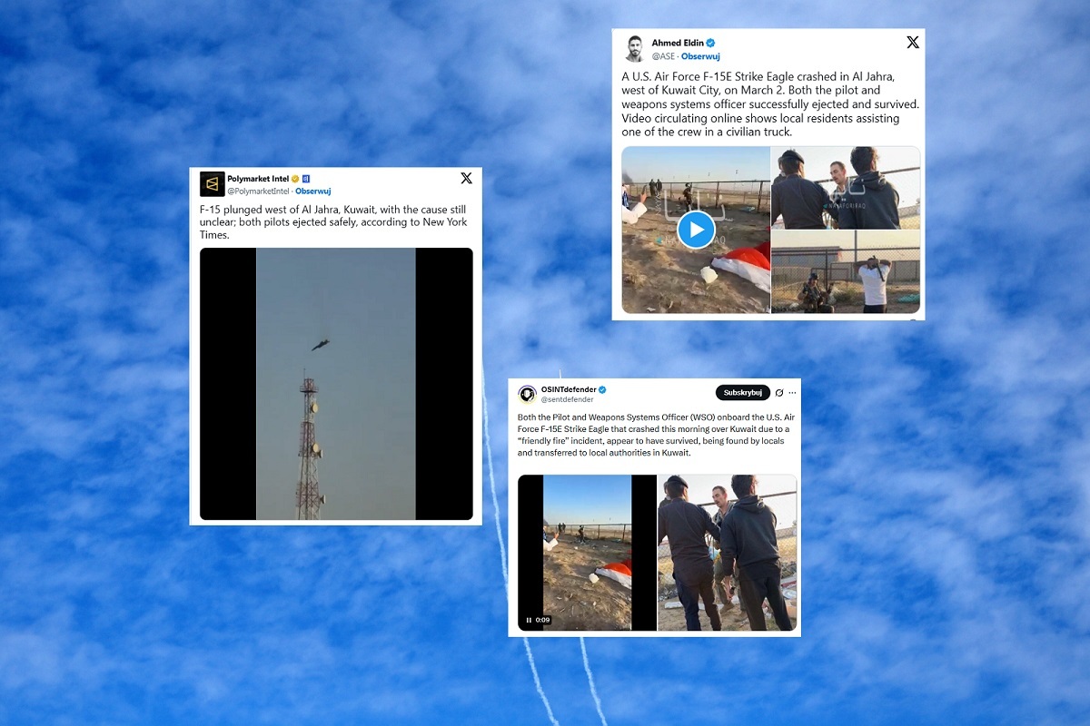 Kilka amerykańskich samolotów rozbiło się w Kuwejcie