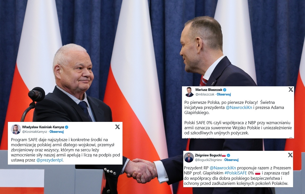 Wielki entuzjazm po propozycji SAFE 0%. "Szach-mat prezydenta!"