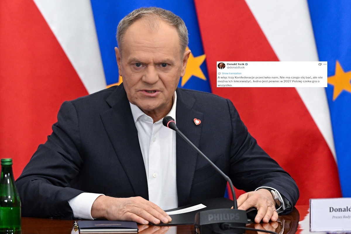 Tusk nie wytrzymał i uderzył w Czarnka! "Trzy Konfederacje"