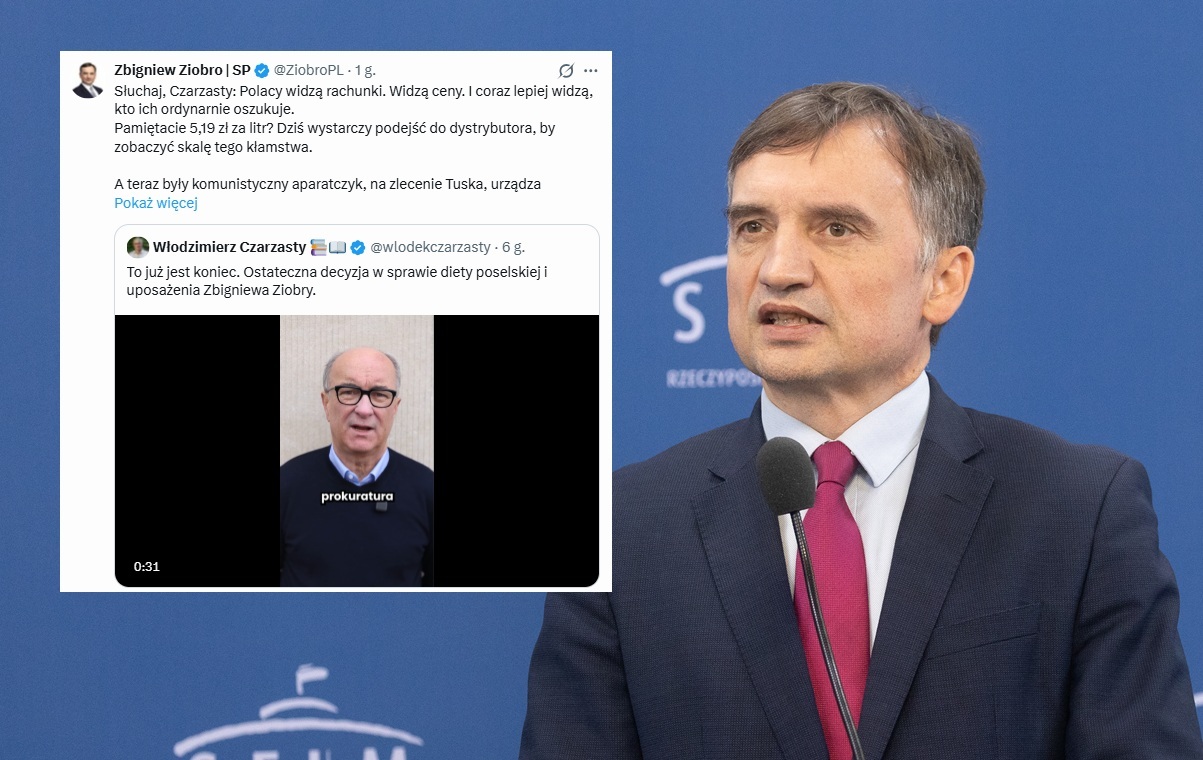 Ziobro o Czarzastym: Komunistyczny aparatczyk, na zlecenie Tuska